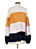 On Twelfth 100% Polyester Color Block Orange Pullover Sweater Size S - photo 2