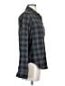 Reformation Jeans Checkered-gingham Gray Long Sleeve Button-Down Shirt Size XS - photo 4