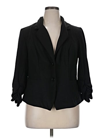 Roz & Ali 3/4 Sleeve Button-Down Shirt (view 1)