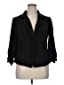 Roz & Ali Black 3/4 Sleeve Button-Down Shirt Size 1X - photo 1