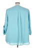 Torrid 100% Polyester Teal 3/4 Sleeve Blouse Size 5X Plus (5) - photo 2