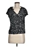 Gap 100% Rayon Black Short Sleeve Blouse Size M - photo 1