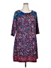 Triste Print Blue Casual Dress Size 2X - photo 1