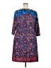 Triste Print Blue Casual Dress Size 2X - photo 2