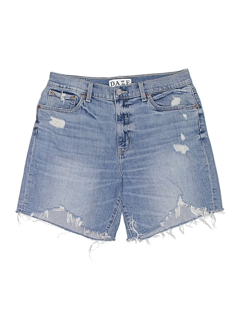 Pre-owned Daze Denim Shorts In Blue