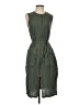 Zara Basic 100% Linen Green Casual Dress Size XS - photo 1
