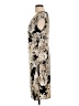 Connected Apparel Print Tan Cocktail Dress Size L (estimated) - photo 5