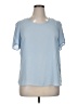 Unbranded 100% Polyester Blue Short Sleeve Blouse Size XL - photo 1
