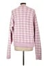 SKIMS Houndstooth Pink Pullover Sweater Size L - photo 2