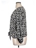 Vince Camuto 100% Polyester Animal Print Gray 3/4 Sleeve Blouse Size XL - photo 5