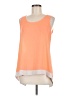 Express Outlet 100% Polyester Orange Sleeveless T-Shirt Size M - photo 1