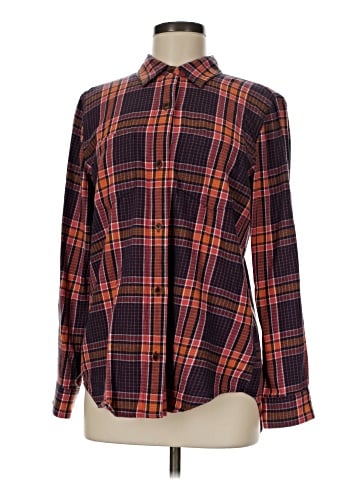 Madewell Flannel Classic Ex-Boyfriend Shirt in Edith Plaid (view 1)
