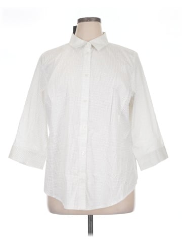 Liz Claiborne Career 3/4 Sleeve Button-Down Shirt (view 1)