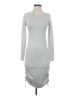 Le Lis Solid Gray Casual Dress Size S - photo 1