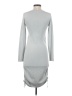 Le Lis Solid Gray Casual Dress Size S - photo 2