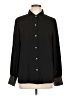Bar III 100% Polyester Polka Dots Black Long Sleeve Blouse Size L - photo 1