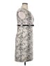 Dana Buchman Animal Print Gray Cocktail Dress Size 14 - photo 4