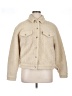 Levi's 100% Polyester Solid Ivory Faux Fur Jacket Size XL - photo 1