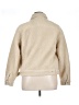 Levi's 100% Polyester Solid Ivory Faux Fur Jacket Size XL - photo 2