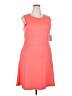 ZeroXposur Solid Orange Casual Dress Size XXL - photo 1