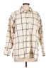 Universal Thread 100% Cotton Plaid Ivory Long Sleeve Button-Down Shirt Size L - photo 1