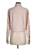 MICHAEL Michael Kors Polka Dots Silver Long Sleeve Blouse Size M - photo 2