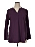 Timeson 100% Polyester Purple Long Sleeve Blouse Size XL - photo 1