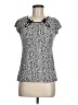 Elle Animal Print Silver Short Sleeve T-Shirt Size M - photo 1