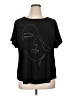 Cocomo Graphic Black Short Sleeve Top Size XL - photo 1