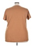 Torrid Solid Brown Short Sleeve T-Shirt Size 4X Plus (4) - photo 2