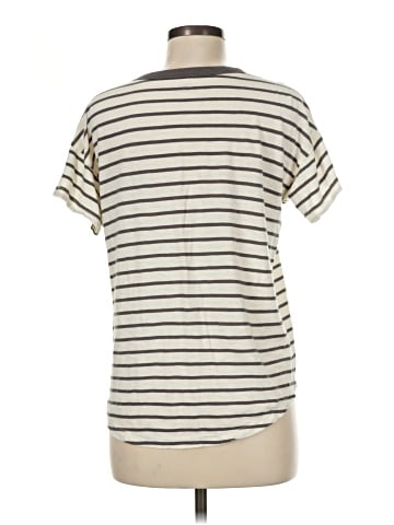 Madewell Whisper Cotton Rib-Crewneck Tee in Malvera Stripe (view 2)