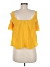 Chelsea28 100% Polyester Yellow Short Sleeve Top Size XS - photo 2