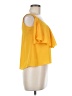 Chelsea28 100% Polyester Yellow Short Sleeve Top Size XS - photo 4
