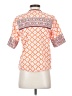 ZZ Orange Short Sleeve Blouse Size S - photo 2