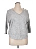 89th & Madison Gray 3/4 Sleeve Top Size XL - photo 1
