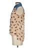 E&M Collection Tan Sleeveless Button-Down Shirt Size S - photo 5