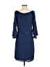 H By Halston 100% Polyester Solid Blue Cocktail Dress Size 6 - photo 2