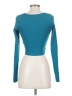 Happily Grey 100% Polyester Teal Long Sleeve T-Shirt Size S - photo 2