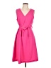 Nine West Solid Pink Casual Dress Size 10 - photo 1