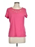 Talbots Pink Short Sleeve Top Size Lg Petite - photo 1
