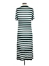 Unbranded Stripes Teal Casual Dress Size L - photo 2