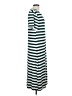 Unbranded Stripes Teal Casual Dress Size L - photo 4
