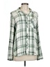 Universal Thread Plaid Green Long Sleeve Blouse Size L - photo 1