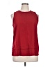 Maison Jules 100% Polyester Red Sleeveless Blouse Size XL - photo 1