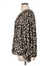 Vince Camuto 100% Polyester Animal Print Brown Long Sleeve Blouse Size 1X - photo 5