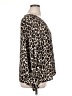 Vince Camuto 100% Polyester Animal Print Brown Long Sleeve Blouse Size 1X - photo 4