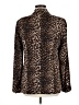 Paige 100% Tencel Animal Print Brown Blazer Size M - photo 2