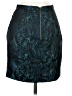 Ladakh 100% Polyester Paisley Teal Formal Skirt Size XS - photo 2