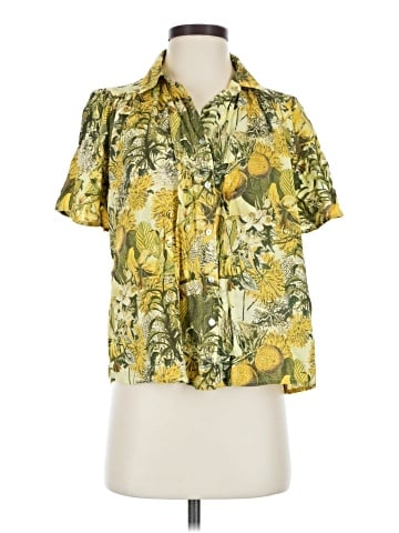 Rose + Olive Short Sleeve Blouse (view 1)