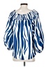 ChicMe Blue 3/4 Sleeve Blouse Size S - photo 2